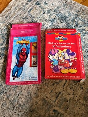 Vintage Spider-Man & Mickey Mouse Valentines